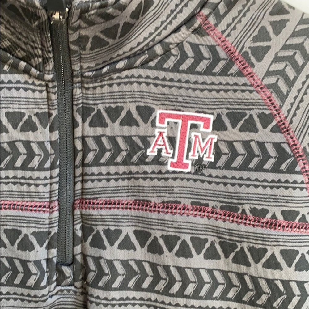 Texas A&M colosseum 3/4 zip embroidered jacket - Picture 2 of 4